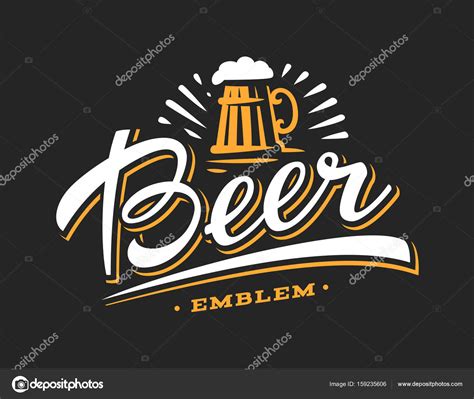 Beer logo- vector illustration, emblem brewery design — Stock Vector ...