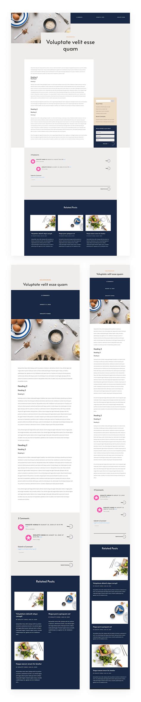 Get a FREE Blog Post Template for Divi's Cooking School Layout Pack