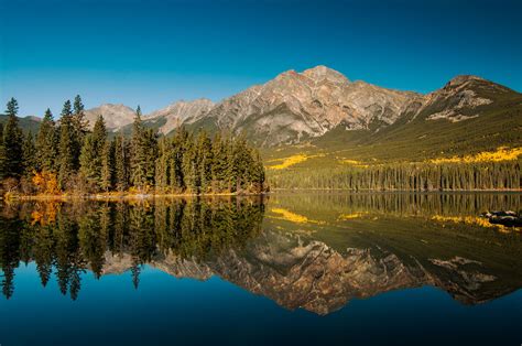 Pyramid Lake and Pyramid Mountain, Jasper National Park, Canada