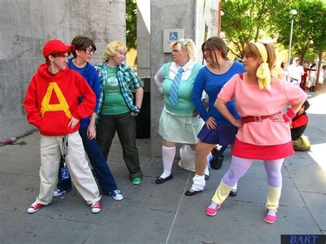 The Chipmunks & The Chipettes (Alvin and the Chipmunks) | Clever halloween costumes, Couples ...