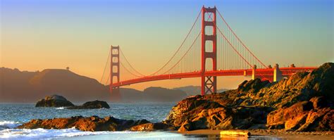 Golden Gate Bridge, San Francisco, USA, Bridge, Sunrise Wallpapers HD / Desktop and Mobile ...