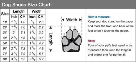 Size Charts | Dog boots, Dog size chart, Dog shoes