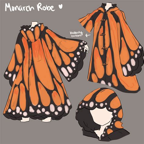 Monarch Butterfly Robe | Whimsical fashion, Clothing design sketches, Fashion inspiration design