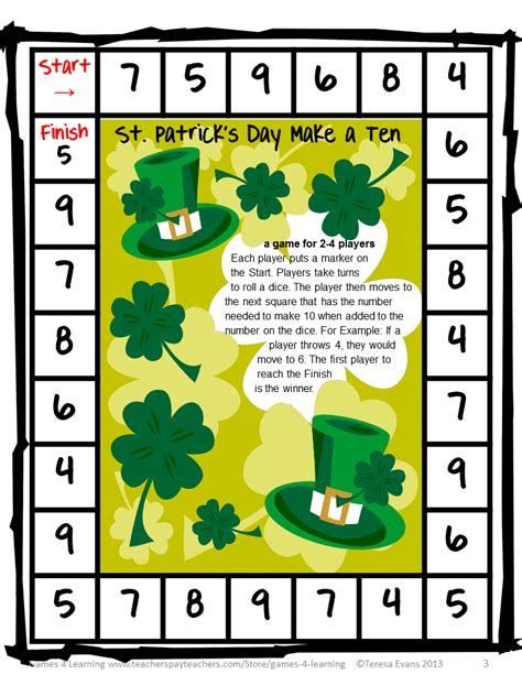 Free St Patricks Day Math Activities