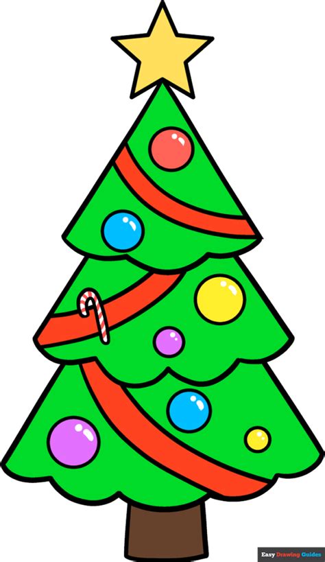 How To Draw Christmas Tree