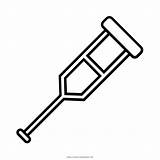 Crutch Coloring Page  Free crutch For Kids Ultra sketch template