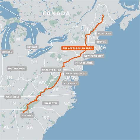 Appalachian Trail Map | Appalachian trail, Appalachian trail map, Appalachian trail hiking