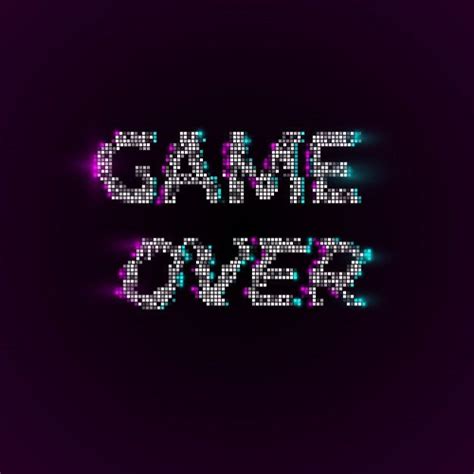 Game Over In Pixel Art Style | Pixel art, Art style, Game pixel art