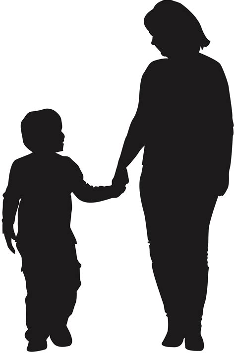 Mother Child Silhouette Son - child png download - 2560*3840 - Free Transparent Mother png ...