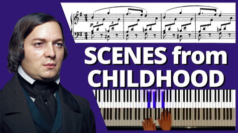 Schumann - Scenes from Childhood [piano + sheet music] - YouTube