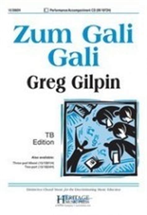 Zum Gali Gali Sheet Music by Greg Gilpin (SKU: 15/3060H) - Stanton's Sheet Music