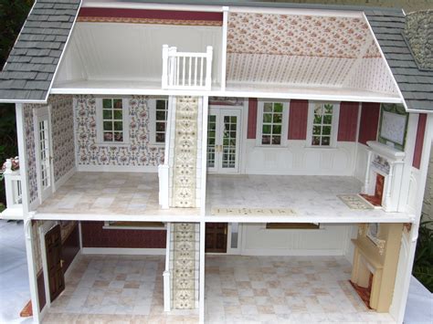 Dollhouses by Robin Carey: The Southern Mansion Dollhouse with Summer Kitchen