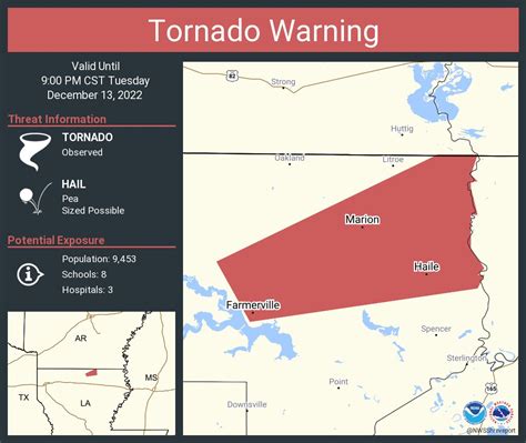 NWS Tornado on Twitter: "Tornado Warning continues for Farmerville LA ...