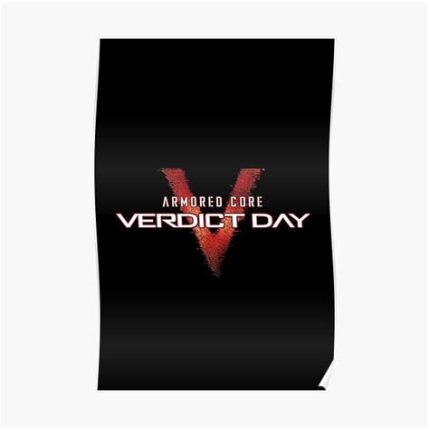 "Armored Core V 5 - Ps3 - Verdict Day Logo" Poster for Sale by Mecha ...