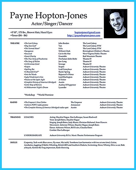 42+ Child acting resume example For Your Learning Needs