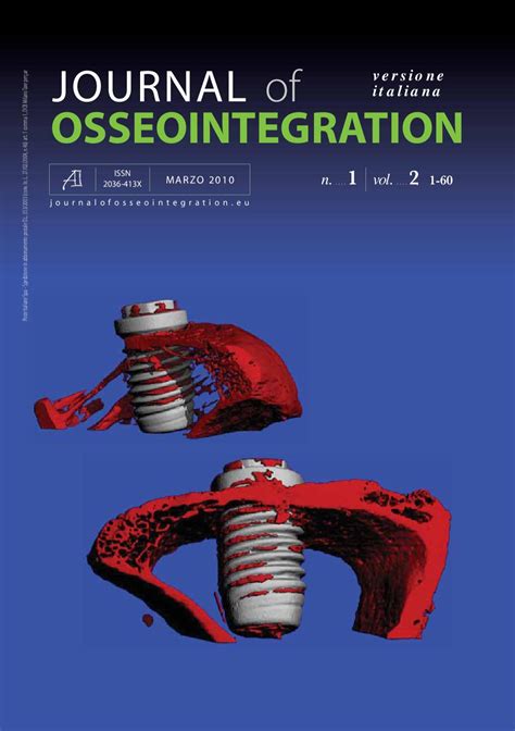 Journal of Osseointegration 2010_#1 by Ariesdue srl - issuu