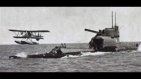 World's 1st submarine aircraft carrier, HMS M2 - YouTube