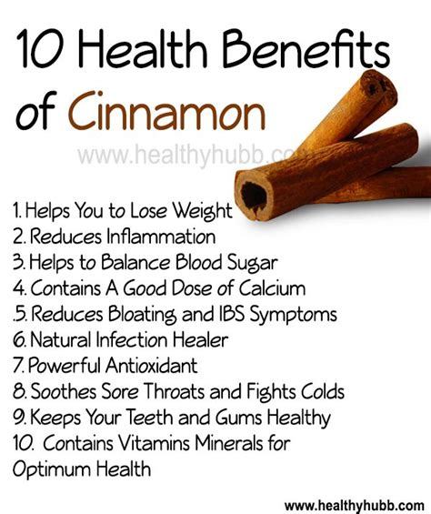 Health Benefits Of Cinnamon - Healthy Info