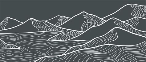 Abstract mountain painting, Abstract background, Premium Vector ...