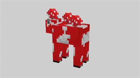 Minecraft Mushroom Cow 3D model - TurboSquid 2052448