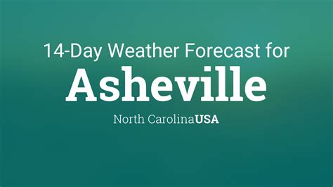 Asheville, North Carolina, USA 14 day weather forecast