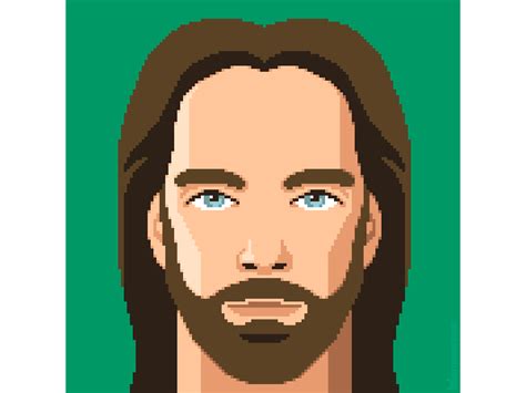 Billy Mitchell pixel art portrait by Metin Seven on Dribbble