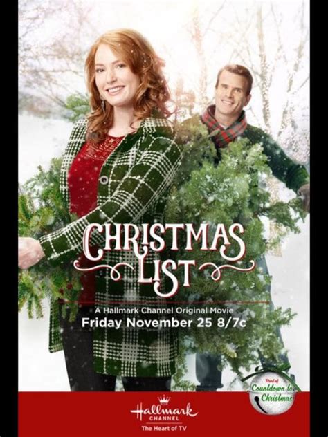 Christmas List~Hallmark Movie Channel~Alicia Witt | Hallmark channel christmas movies, Christmas ...