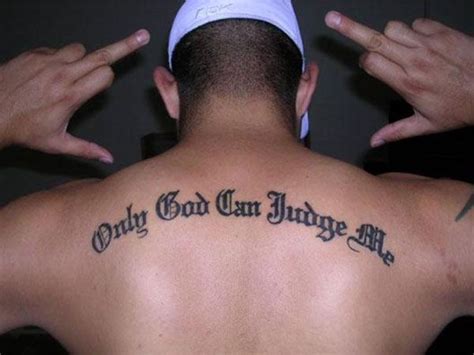 20 Superb Only God Can Judge Me Tattoo Designs | Tattoo font for men, I ...