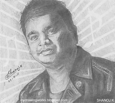 A R Rahman - Pencil Drawing || RAINBOW - The Colour of Life
