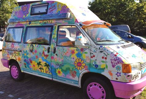 FLOWER POWER car decal stickers by Hippy Motors: Funky Flower Car stickers and camper van decals