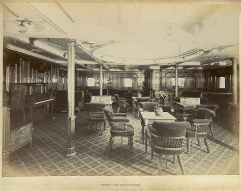 The interior of RMS Mauretania – It was a floating palace and no expense was spared in its ...