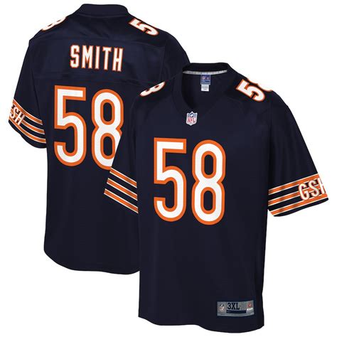 Roquan Smith Jerseys, Chicago Bears (Navy, White) S-3X 3XL 4X 4XL 5X