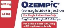 Ozempic (Semaglutide) 0.25 to 0.5mg Increments Dose Pen SC Injector ...