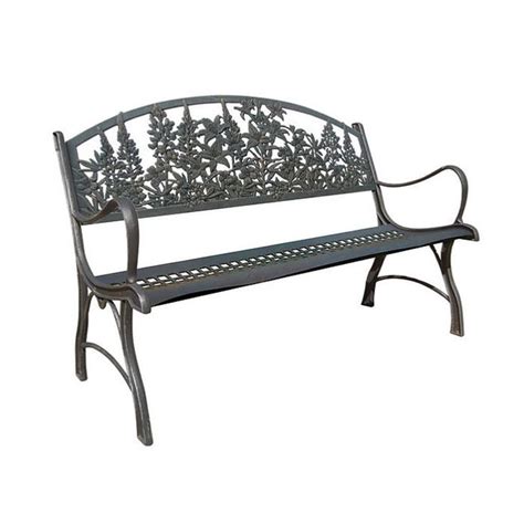 Cast Iron Garden Bench - Wildflower | Cast iron garden bench, Garden ...