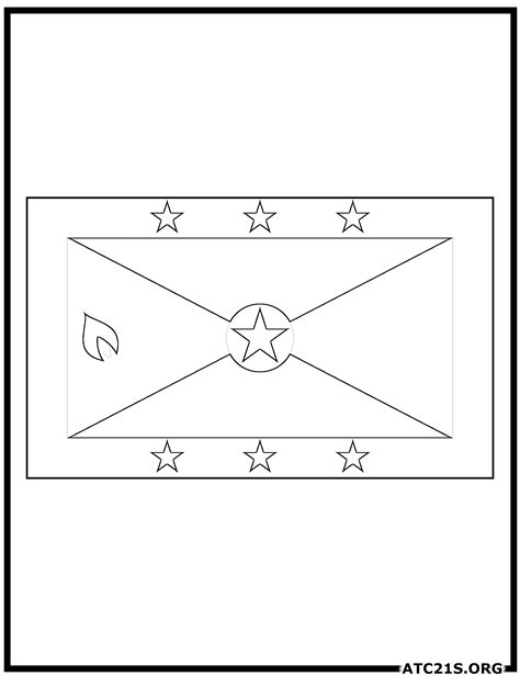 Grenada Flag Coloring Page | ATC21S