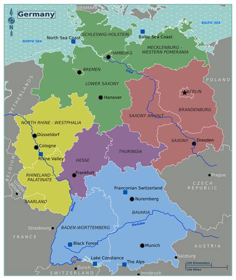 Modern Map Of Germany