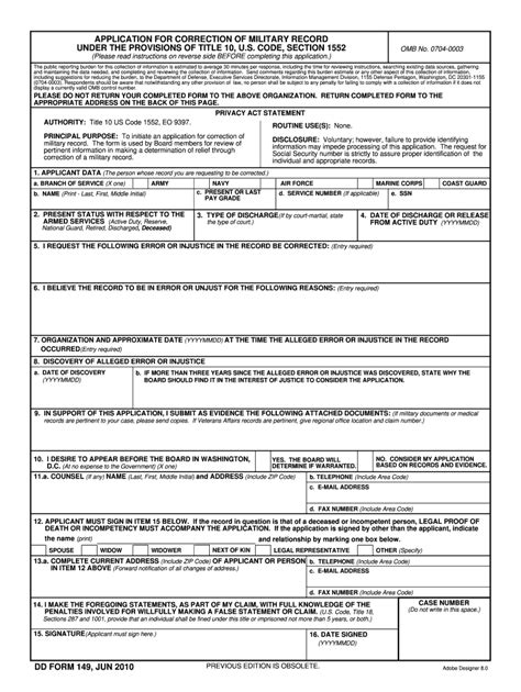 DD 149 2010 - Fill and Sign Printable Template Online | US Legal Forms