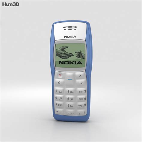 Nokia 1100 Blue 3Dモデル - ダウンロード 携帯電話 on 3DModels.org