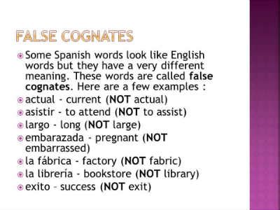 False Cognates