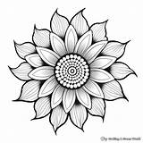 Mandala Flower Coloring Pages  Free & Printable sketch template