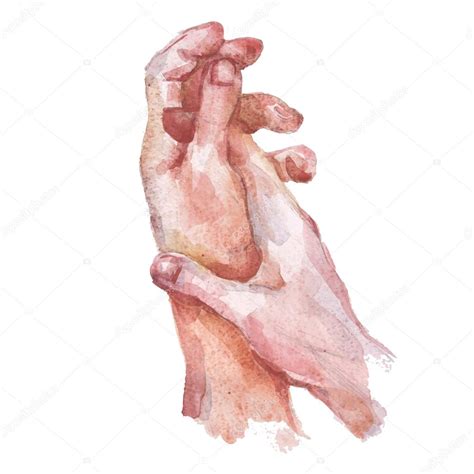 Watercolor female hands — Stock Vector © Katya_Bra #79251092