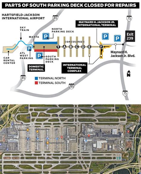 Parking Atlanta airport (ATL) map | Economy Fares