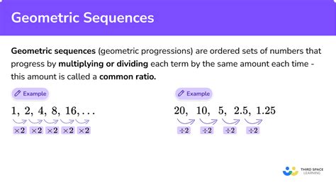 Geometric Sequences - GCSE Maths - Steps & Examples