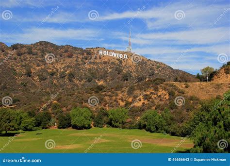 Hollywood Sign editorial stock photo. Image of boulevard - 46656643