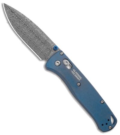 Benchmade Bugout Blue 535 Damasteel | KnifeGeek