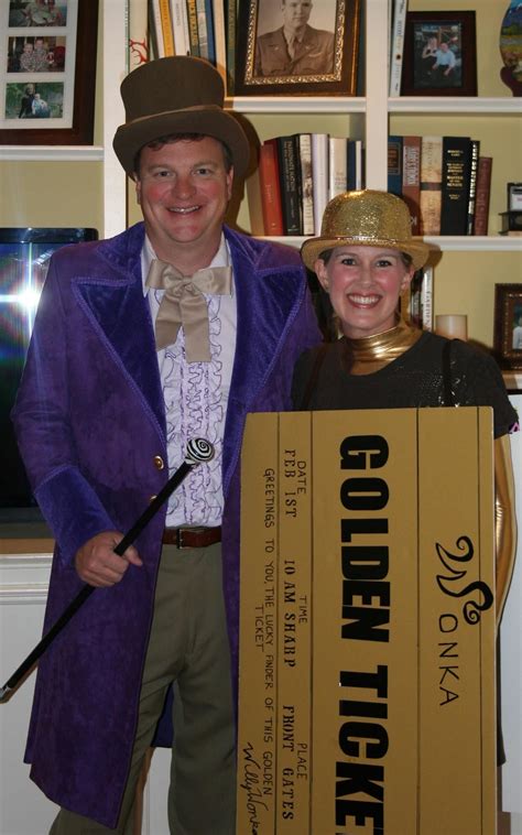 Cutest and prize winning costume! Wonka and his golden ticket Mr and ...