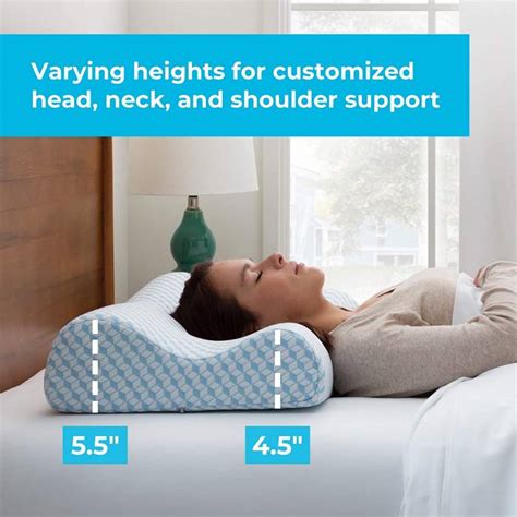 Sigoods Memory Foam Orthopedic Pillow Cervical Pillow, Contour Neck Nec for