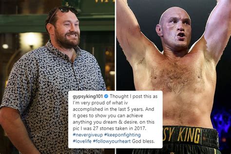 Tyson Fury reflects on amazing five-year body transformation after ballooning to 27 STONE in ...