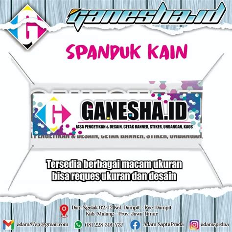 Jual Spanduk Kain / Banner Kain / Spanduk Custom | Shopee Indonesia