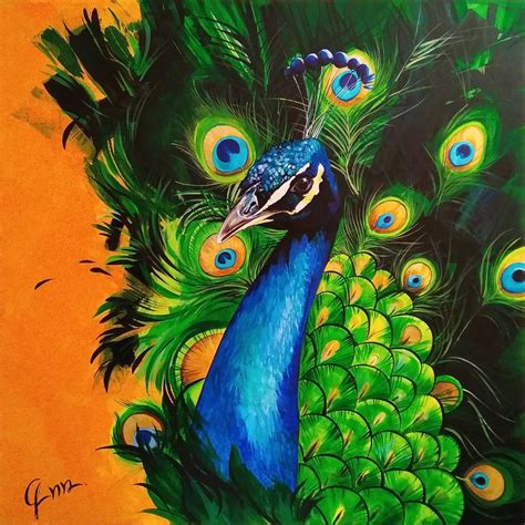 Peacock Painting by Gor Hovhannisyan | Saatchi Art